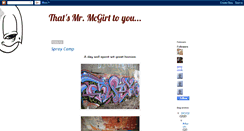 Desktop Screenshot of mistermcgirt.blogspot.com