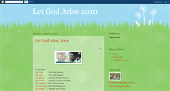 Desktop Screenshot of letgodarise20102.blogspot.com