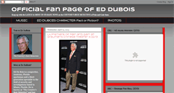 Desktop Screenshot of duboisfanpage.blogspot.com