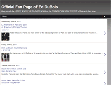 Tablet Screenshot of duboisfanpage.blogspot.com