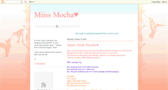 Desktop Screenshot of miissmocha.blogspot.com