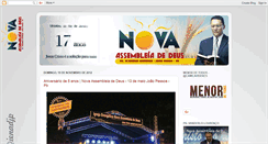 Desktop Screenshot of igrejanovassembleiadedeus.blogspot.com