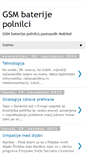Mobile Screenshot of gsm-baterije-polnilci.blogspot.com