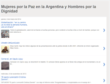 Tablet Screenshot of mujeresporlapazenlaargentina.blogspot.com
