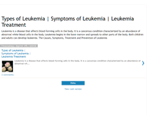 Tablet Screenshot of leukemiacan.blogspot.com