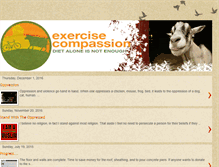 Tablet Screenshot of exercisecompassion.blogspot.com