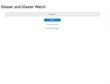 Tablet Screenshot of glasserandglasserwatch.blogspot.com