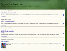 Tablet Screenshot of beyondtheboxscores.blogspot.com