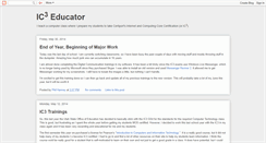 Desktop Screenshot of ic3educator.blogspot.com