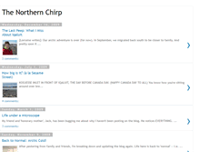 Tablet Screenshot of northernchirp.blogspot.com
