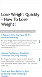 Mobile Screenshot of losing-weight-quickly-and-easily.blogspot.com
