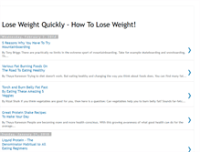 Tablet Screenshot of losing-weight-quickly-and-easily.blogspot.com