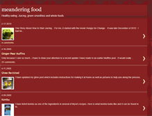 Tablet Screenshot of meanderingfood.blogspot.com
