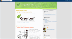 Desktop Screenshot of greenleafacupuncture.blogspot.com