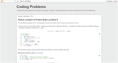 Desktop Screenshot of coding-problems.blogspot.com