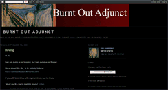 Desktop Screenshot of burntoutadjunct.blogspot.com