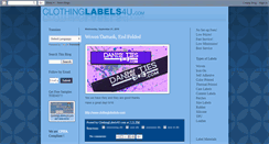 Desktop Screenshot of clothinglabels4u.blogspot.com