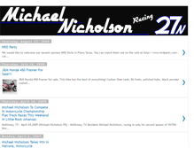 Tablet Screenshot of michaelnicholsonracing.blogspot.com