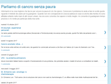 Tablet Screenshot of parliamodicancro.blogspot.com