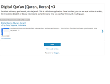 Tablet Screenshot of digital-quran-v3.blogspot.com