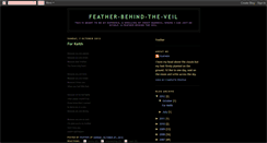 Desktop Screenshot of feather-behind-the-veil.blogspot.com