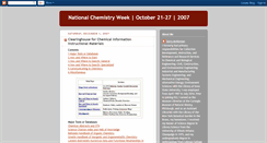 Desktop Screenshot of nationalchemistryweek2007.blogspot.com