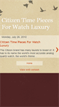 Mobile Screenshot of citizen-time-pieces-watch-luxury.blogspot.com