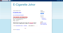 Desktop Screenshot of e-cigarette-johor.blogspot.com