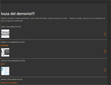 Tablet Screenshot of kozadeldemonio.blogspot.com