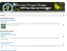 Tablet Screenshot of generasi-harapan-bangsa.blogspot.com