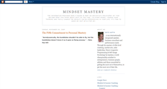 Desktop Screenshot of mindsetmastery.blogspot.com