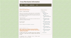 Desktop Screenshot of cro-merchant-informatio.blogspot.com