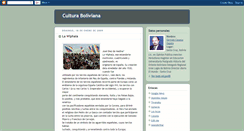 Desktop Screenshot of culturaboliviana.blogspot.com