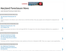 Tablet Screenshot of marylandforeclosure.blogspot.com