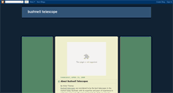 Desktop Screenshot of bushnell-telescope.blogspot.com