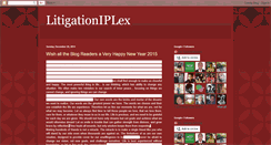 Desktop Screenshot of iprlitigationlex.blogspot.com