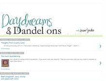 Tablet Screenshot of daydreamsanddandelions.blogspot.com