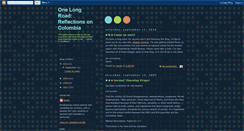 Desktop Screenshot of onelongroad.blogspot.com