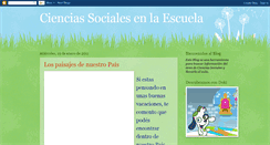 Desktop Screenshot of cienciassocialesenlaescuela.blogspot.com