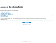 Tablet Screenshot of genesedasobredotacao.blogspot.com