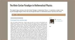 Desktop Screenshot of klein-cartan.blogspot.com