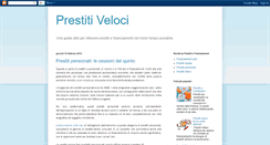 Desktop Screenshot of prestito-veloce.blogspot.com