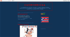 Desktop Screenshot of cuervoricua.blogspot.com