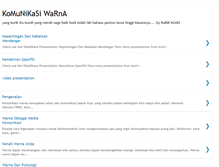 Tablet Screenshot of komunikasiwarna.blogspot.com