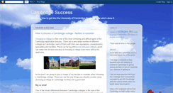 Desktop Screenshot of cambridgesuccess.blogspot.com