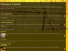 Tablet Screenshot of hojarasca-crepitar.blogspot.com