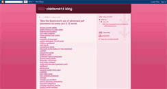 Desktop Screenshot of cbbfevok14.blogspot.com