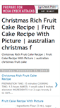 Mobile Screenshot of christmasfruitcakerecipe.blogspot.com