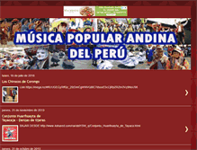 Tablet Screenshot of musicapopularandinaperuana.blogspot.com