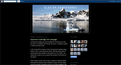 Desktop Screenshot of glacieradventures.blogspot.com